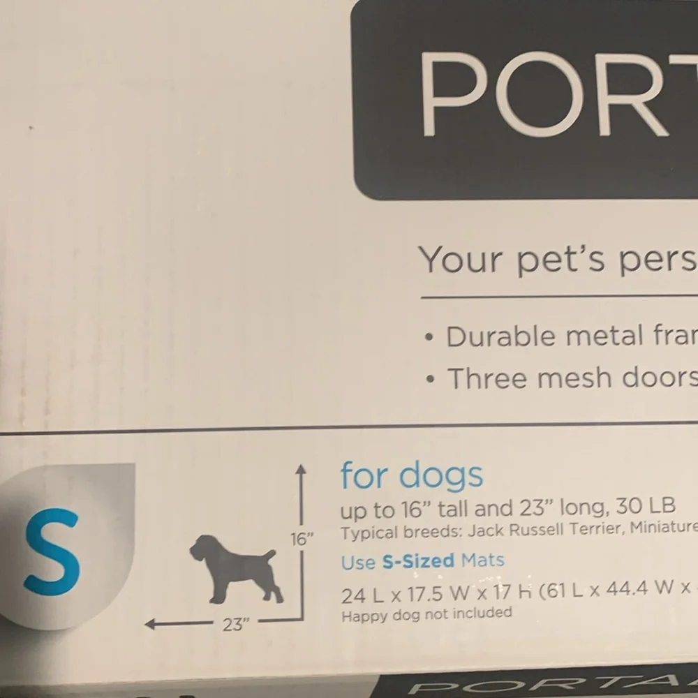 Lightweight canvas portable pet crate size small